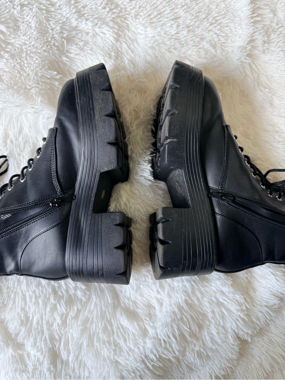Madden girl Black Lace-Up platform Boots - Women - Picture 6 of 6